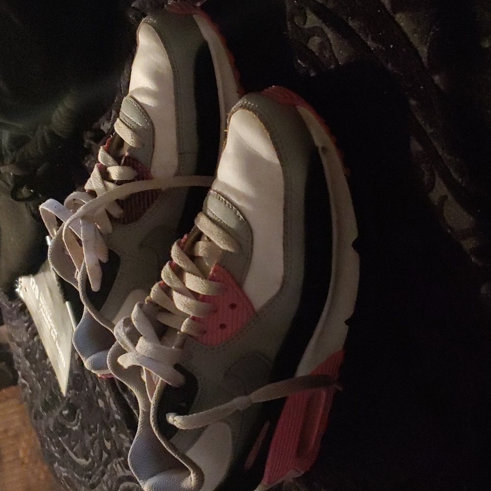 nike air max 90 white and pink grey